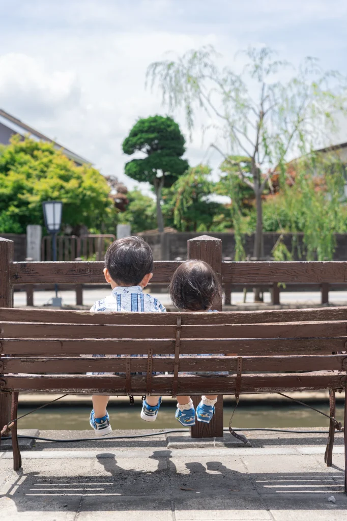江戸情緒あふれる佐原の町並みでポートレート撮影